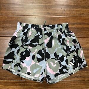 Adidas Girls Camo Print Athletic Running Shorts Size 14